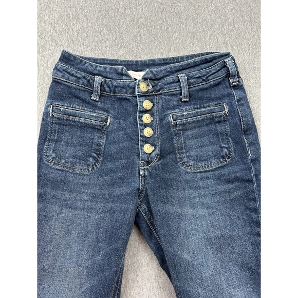 Pilcro Letterpress by Anthropologie High Rise Slim Jeans Womens 25 Button Fly - Picture 9 of 13